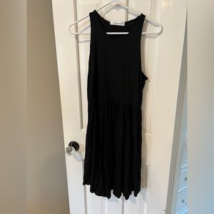 Black small women's cocktail dress for summer spring or fall. Small size